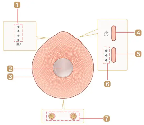 LG BCP1 Pra.L Cleanser Ultrasonic Facial Cleaner Brush Device - figure 2