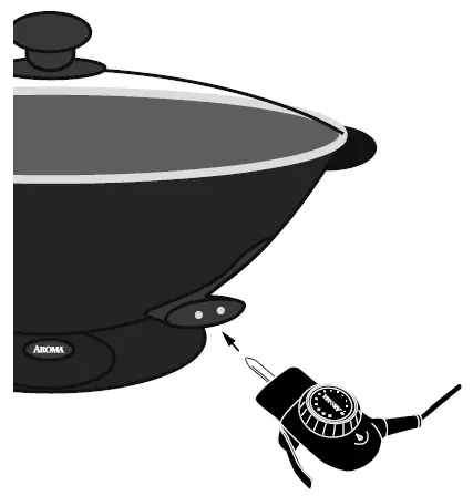 AROMA AEW-307 5-Quart Electric Wok 6