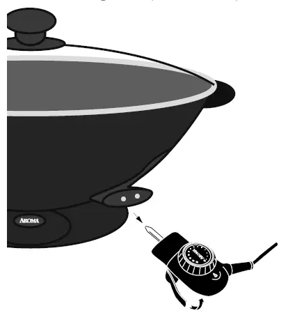 AROMA AEW-307 5-Quart Electric Wok 7