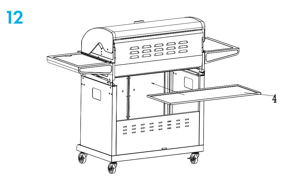 KLARSTEIN 10034712 TOMAHAWK Gas Grill Instruction Manual - INSTALLATION