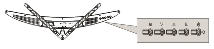 electriQ Curved LED Monitor -MONITOR CONTROLS