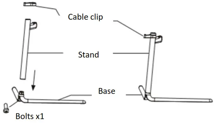 electriQ Curved LED Monitor - STAND INSTALLATION