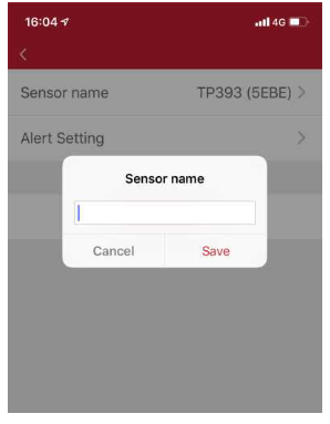 ThermoPro TP393 Bluetooth Indoor Thermometer and Hygrometer - sensor name