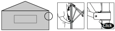 Walk In Metal Green Greenhouse Portable Pop Up Garden - fig2