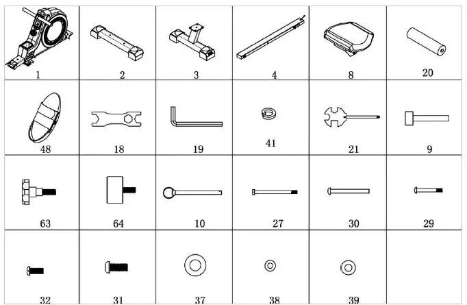 virtufit VFROWEF Easy Fit Rowing Machine 1