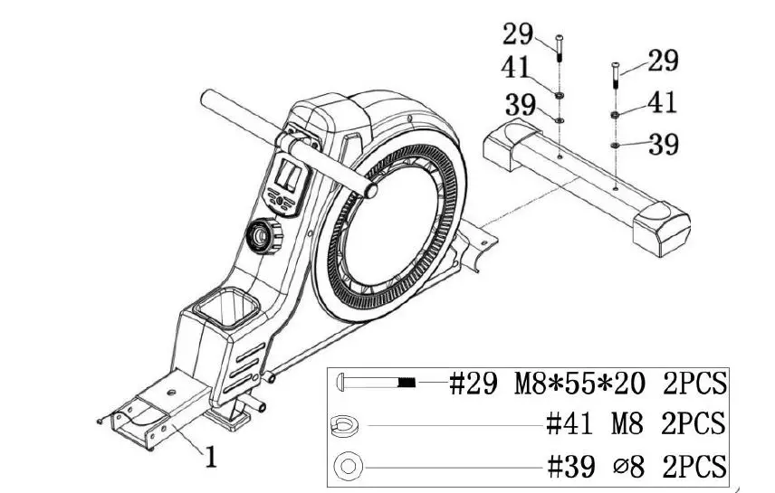 virtufit VFROWEF Easy Fit Rowing Machine 3