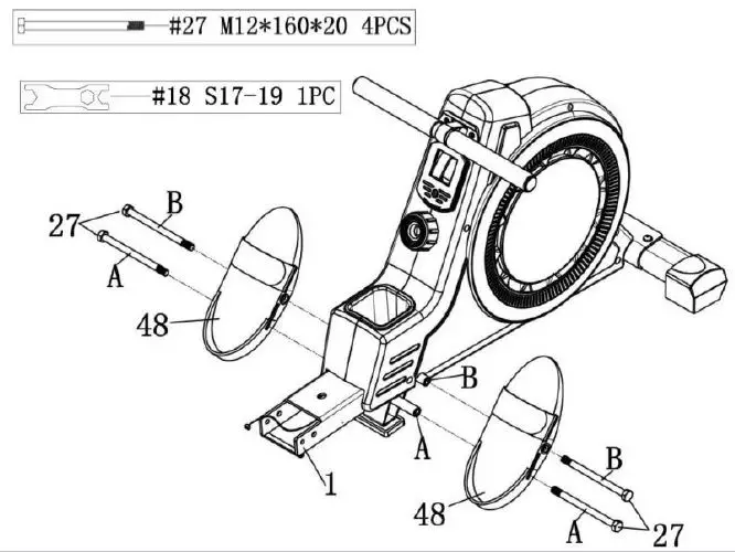 virtufit VFROWEF Easy Fit Rowing Machine 4