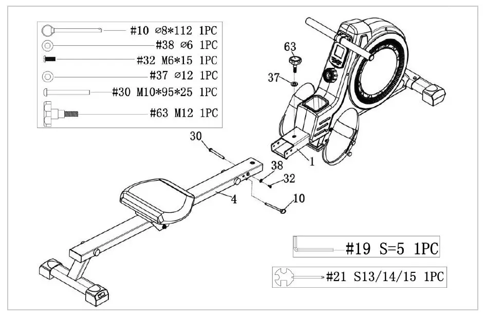 virtufit VFROWEF Easy Fit Rowing Machine 7