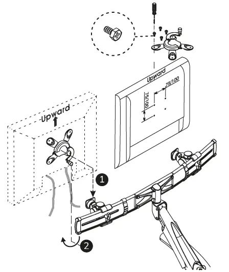 Neomounts-FPMA-D940DG-Newstar-Full-Motion-Dual-Desk-Mount-for-2-Monitors-up-to-24-Inch-FIG-4