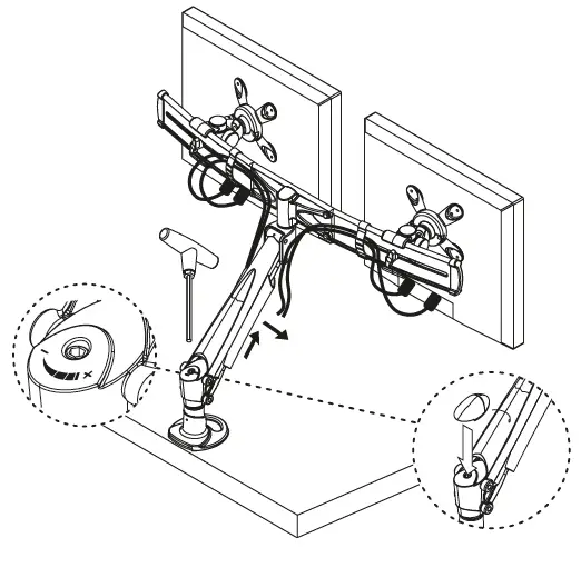 Neomounts-FPMA-D940DG-Newstar-Full-Motion-Dual-Desk-Mount-for-2-Monitors-up-to-24-Inch-FIG-5
