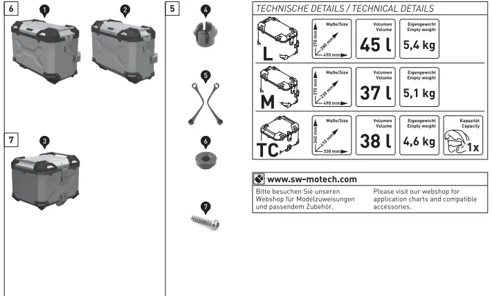 SW-MOTECH GPT.08.518.70000 Trax ADV Top Case System FIG 11