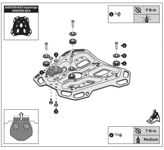 SW-MOTECH GPT.08.518.70000 Trax ADV Top Case System FIG 8