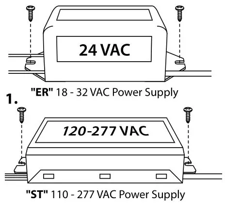 FRESH-AIRE UV Germicidal UV Light Tight Fit Kit - Power Supply Installation