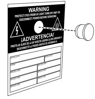 FRESH-AIRE UV Germicidal UV Light Tight Fit Kit - Sight Glass Installation (Optional)