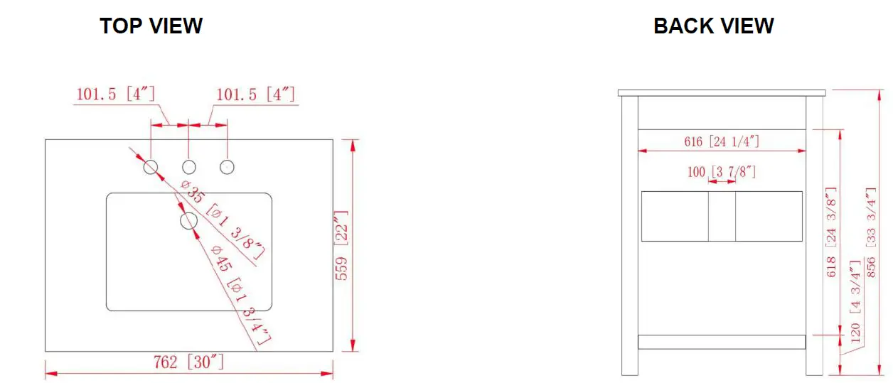 SUDIO Windwood 30 Inch Bathroom Vanity fig 4