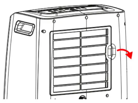 goobay 59513 Local Mobile Air Conditioner - Cleaning the air filter