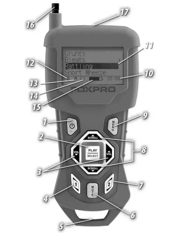 FOXPRO FP1843089 BUCK PRO Digital Game Call - Figure 2