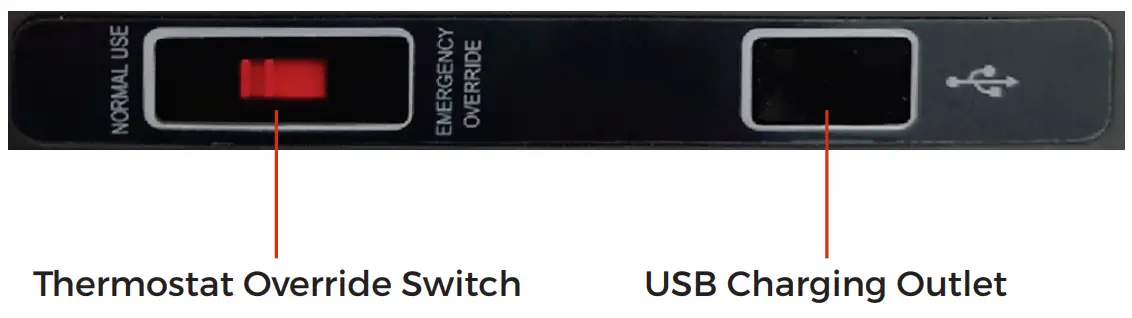 KICKASS KAF 48UZ Outback Series Dual Zone Portable Fridges - Override Switch