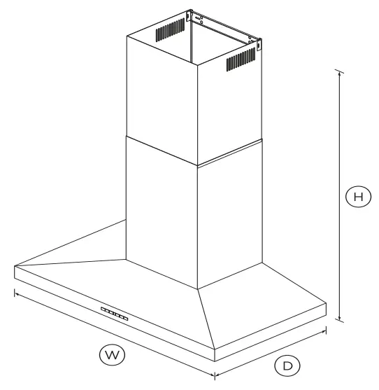 FISHER PAYKEL HC36PHTX1N Wall Range Hood - fig