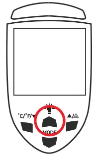 ETEKCITY Infrared Thermometer - Display Backlight Operation