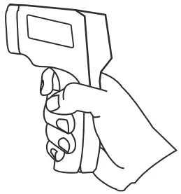 ETEKCITY Infrared Thermometer - HOLD for continuous