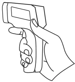 ETEKCITY Infrared Thermometer - RELEASE to lock the