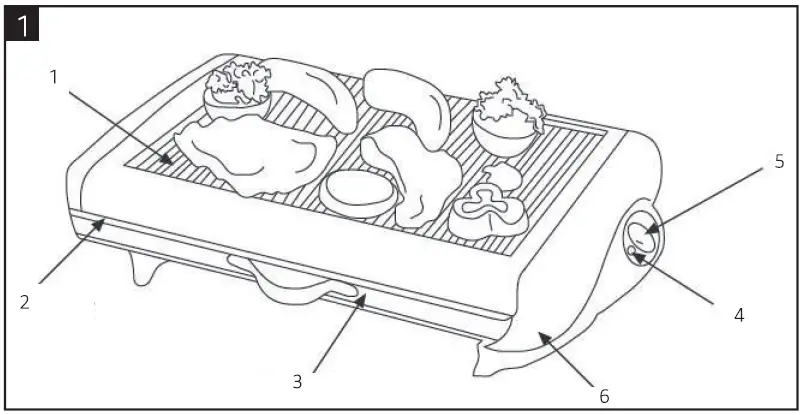 Menuett 802-140 Electric Grill-1