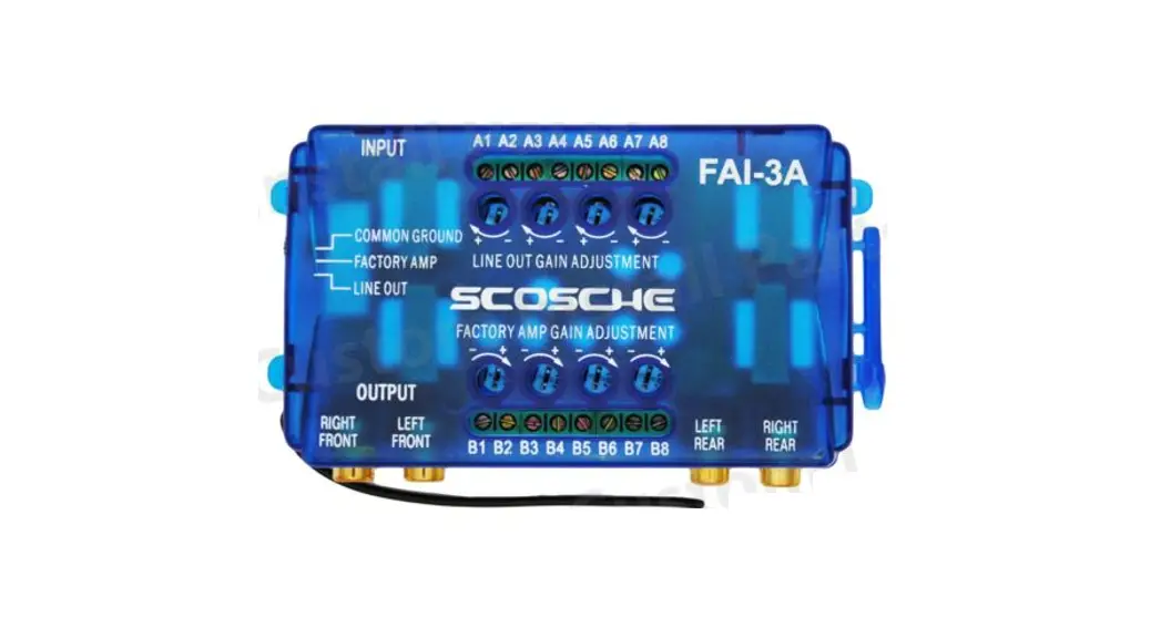Scosche Slc-4 Speaker Level Converter Amplifier Interface Owner's Manual