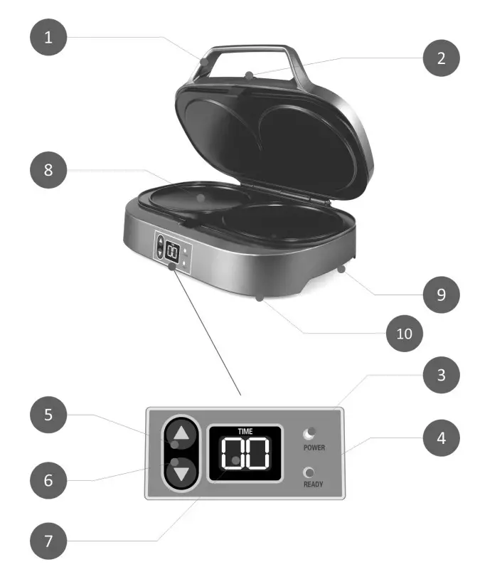 FLAMA 4902FL Pancake and Snack Machine - parts