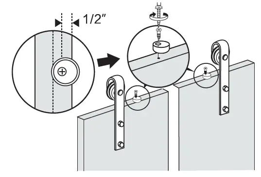 Movisa MVBDS02 Light Brown Single Unfinished Pine Wood Sliding Door fig 23