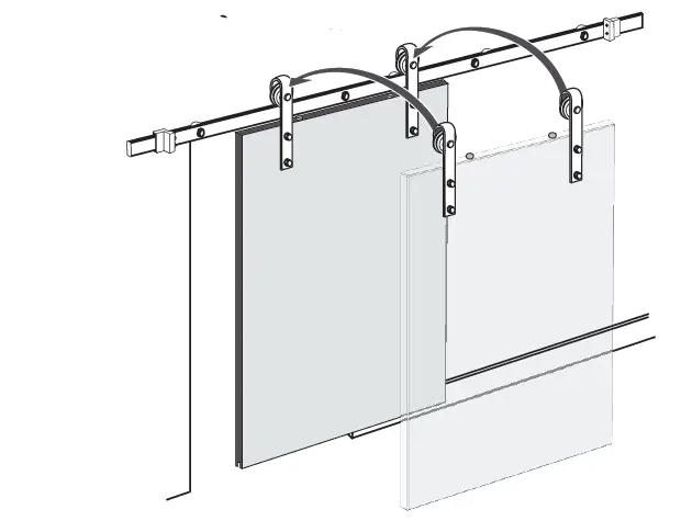 Movisa MVBDS02 Light Brown Single Unfinished Pine Wood Sliding Door fig 24