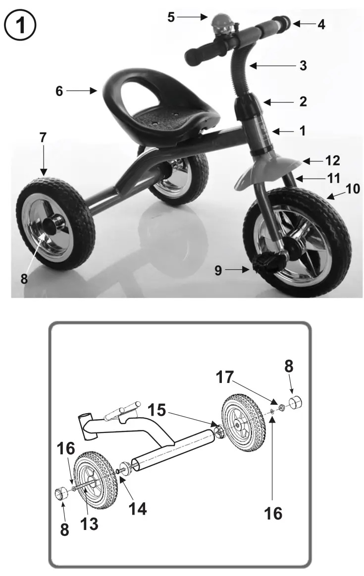 Lorelli 10050590008 First Tricycle - fig 1