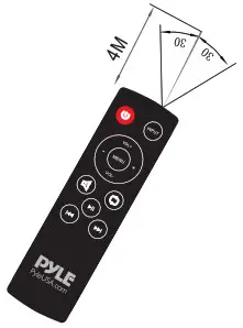 PYLE PBMSPG198 Street Blaster Wireless BT Streaming Boom Box Speaker-REMOTE CONTROL 3