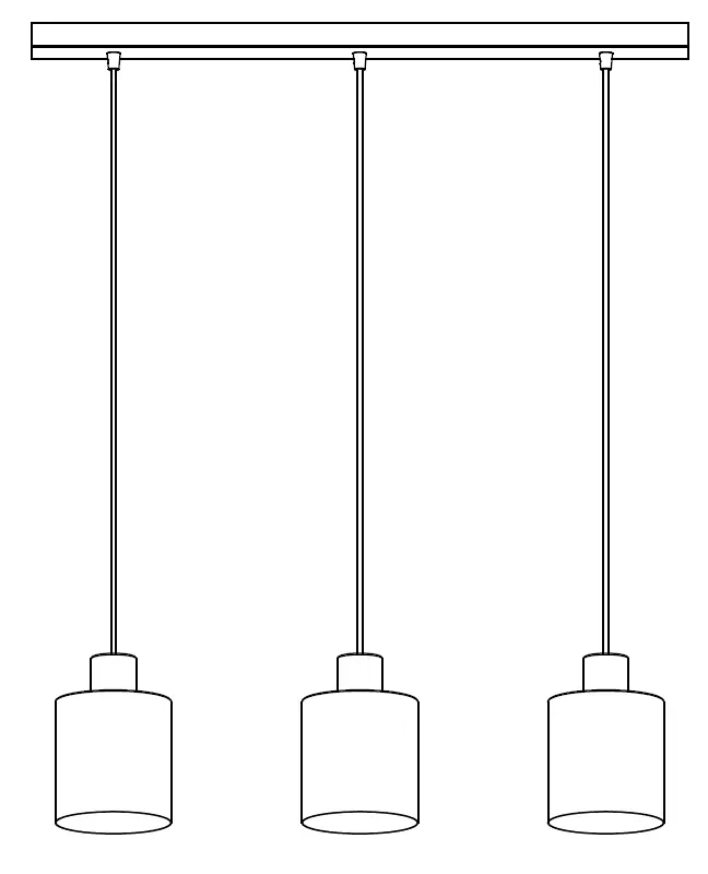 NOVA LIFE 54614-003-71 Ceiling Lamp Black 3 Light Sources