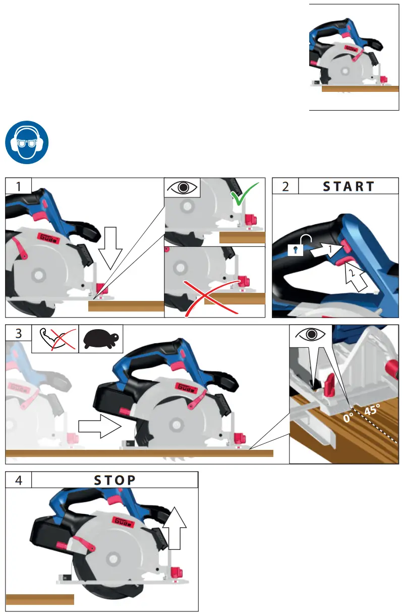 Gude KS 18 58517 Circular Saw - Fig 16