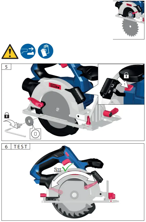 Gude KS 18 58517 Circular Saw - Fig 8
