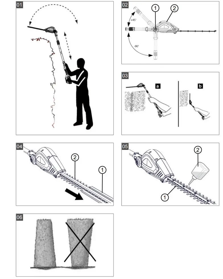 AL-KO HTA 4050 Cordless Garden Shear - Figure 1