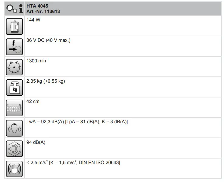 AL-KO HTA 4050 Cordless Garden Shear - Figure 2