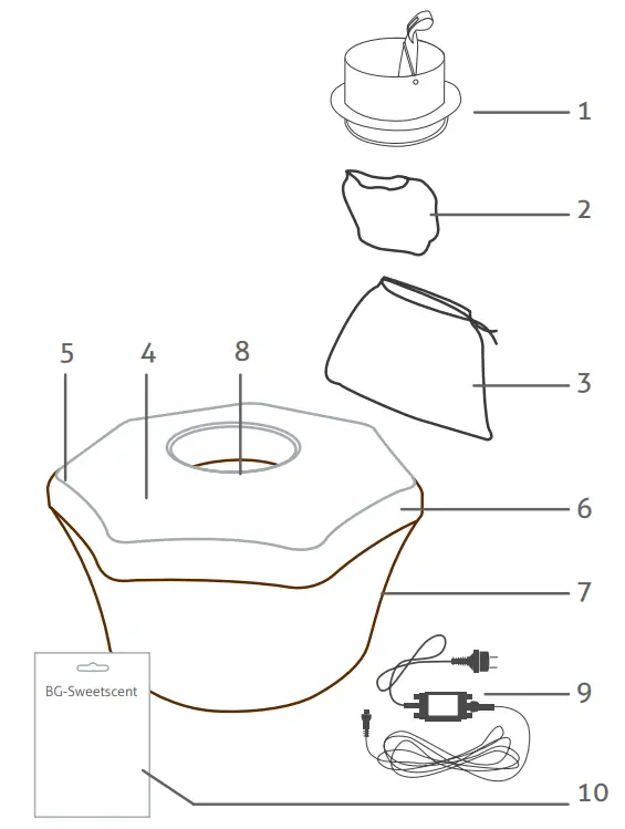 Biogents BG Mosquitaire CO2 Outdoor Mosquito Trap - parts