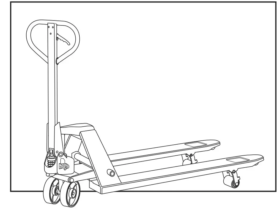 ULINE H-1286 Galvanized Steel Pallet Truck -