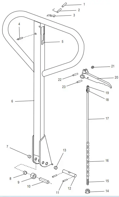 ULINE H-1286 Galvanized Steel Pallet Truck -ULINE H-1286 Galvanized Steel Pallet Truck