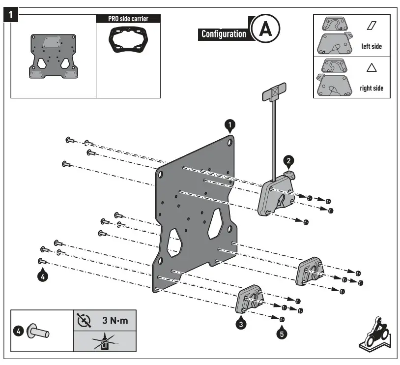 SW MOTECH BC.SYS.07.649.30001B Side Case Set URBAN For BMW G 310 R - fig10