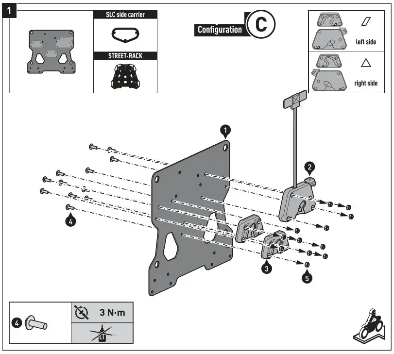 SW MOTECH BC.SYS.07.649.30001B Side Case Set URBAN For BMW G 310 R - fig12
