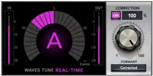 Pitch Correction Ratio Control and Meter