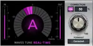 Pitch Correction Ratio Control and Meter