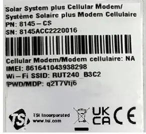 TSI 8145-CEOD Cellular BlueSky - Figure 1
