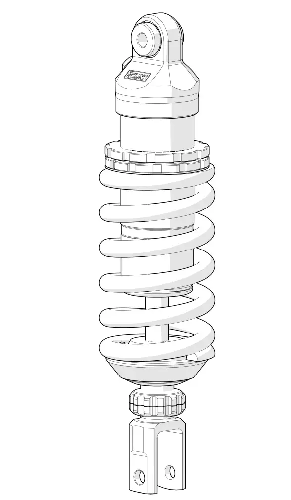 HLINS YA 585 Mono Adjustable Rear Shock Absorber Stx46 Street Instructions