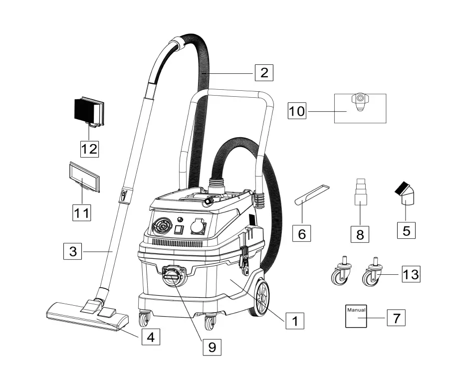 GLOBAL INDUSTRIAL 641807 Corded Wet-Dry Vacuum 1