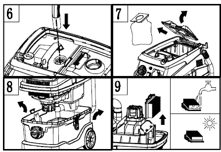 GLOBAL INDUSTRIAL 641807 Corded Wet-Dry Vacuum 3