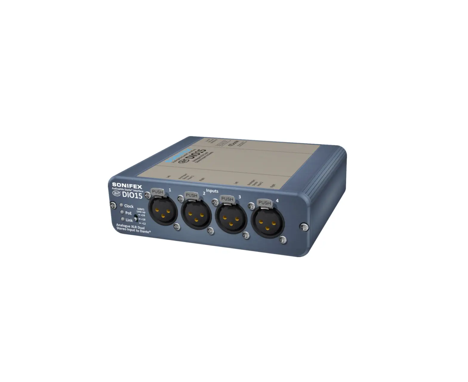 Sonifex Avn-dio15 4 Analogue Xlr Inputs To Dante User Manual